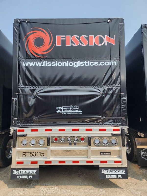 Rear of a Fission Conestoga, curtain closed